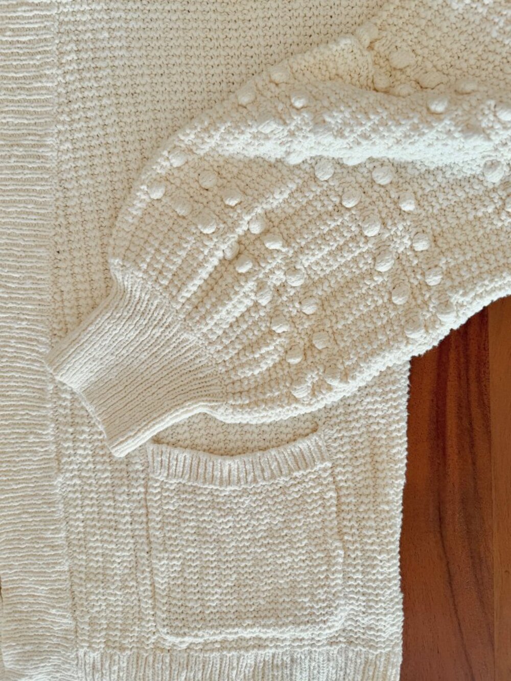 Madwell - Oversized Shaylene Bobble Detail Balloon Sleeve Cardigan - XL - Picture 4 of 12